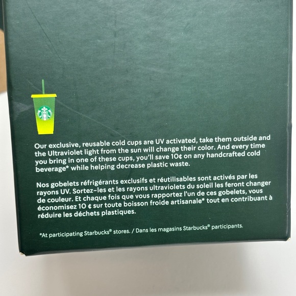 NWT STARBUCKS 2022 Color Changing Cold Cups UV Activated - Picture 5 of 5